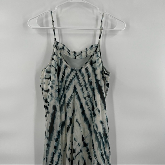 Wendy Bellissimo sun dress spaghetti strap maxi blue white M maternity - Picture 8 of 12